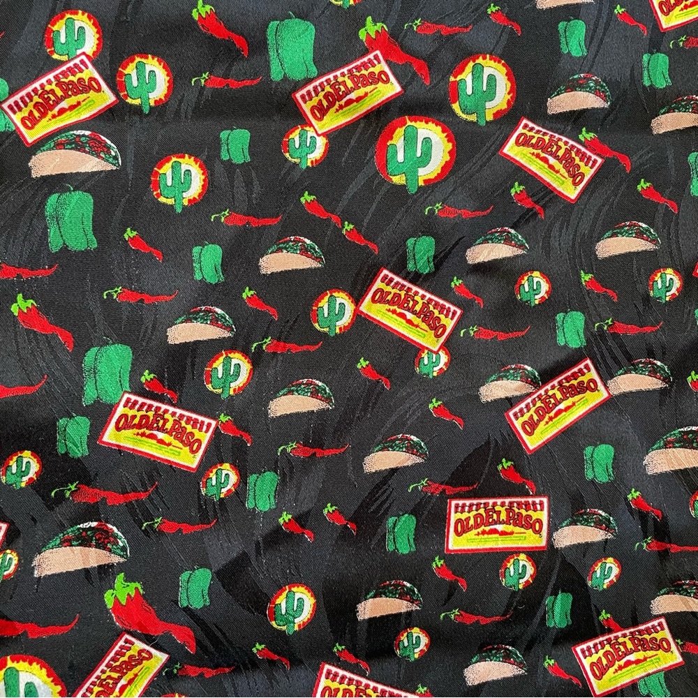 Old El Paso Exclusive Silk Scarves (lot Of 2) Tacos, Peppers, Cactus